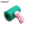 3D Rose Cylindrical Candle Molds Polymer Clay Silicone Mold Pudding Jelly Dessert Chocolate Handmade Mould S0322HM ► Photo 2/3