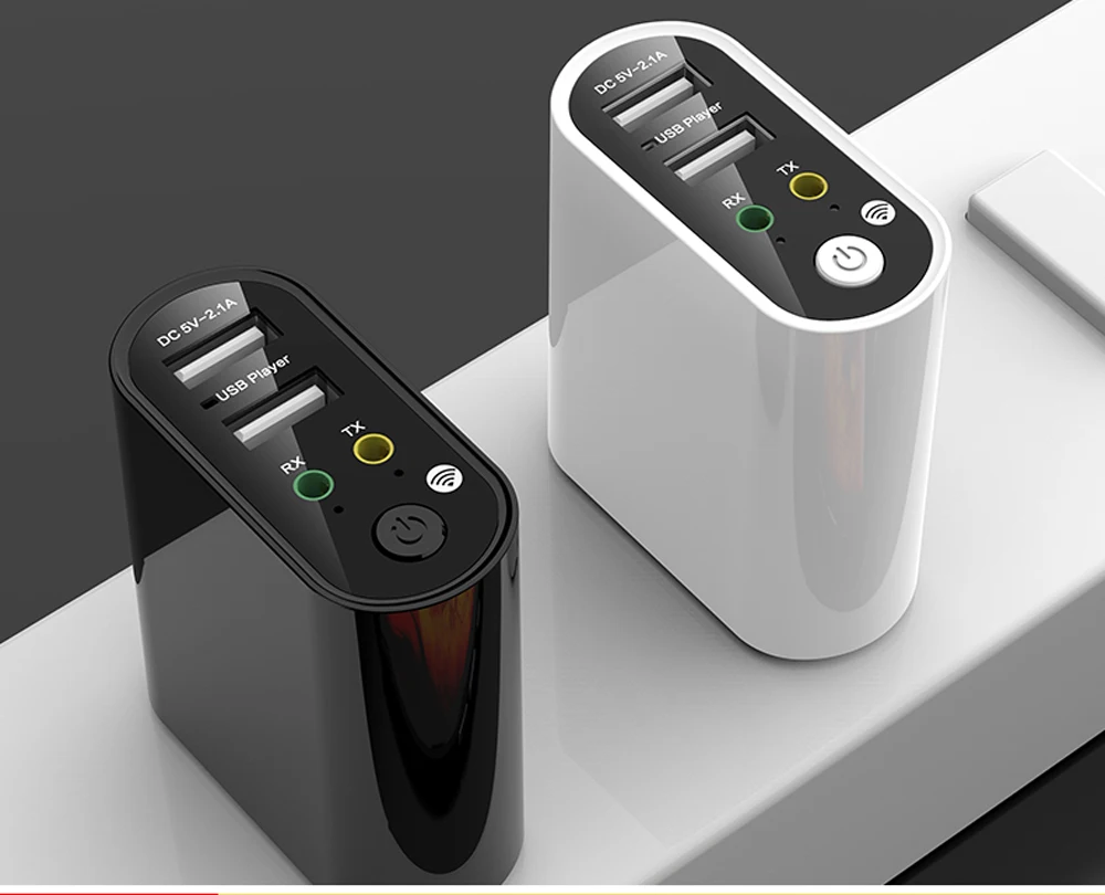 Bluetooth приемник передатчик Bluetooth 5,0 стерео аудио адаптер для Aripods 2.1A USB быстрое зарядное устройство приложение+ пульт дистанционного управления