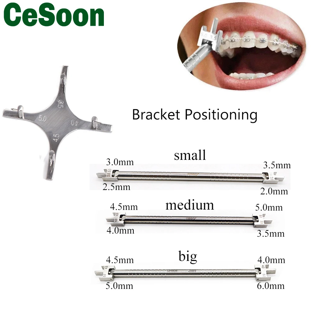 

Dental Orthodontic Bracket Positioner Adjustable High Precision Height Wick Gauge Locator Positioning Dentistry Lab Instruments