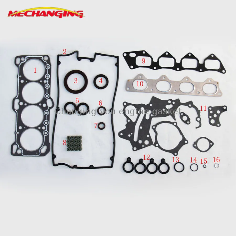 G4CP FOR HYUNDAI SONATA III (Y-3) 2.0 i Engine Rebuilding Kits Automotive Spare Parts Gasket 20910-33B10 50173300 |