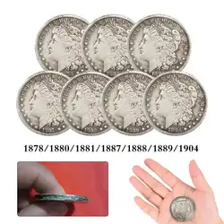 1878-1921 США Morgan серебряный доллар $1 памятные монеты копии монет