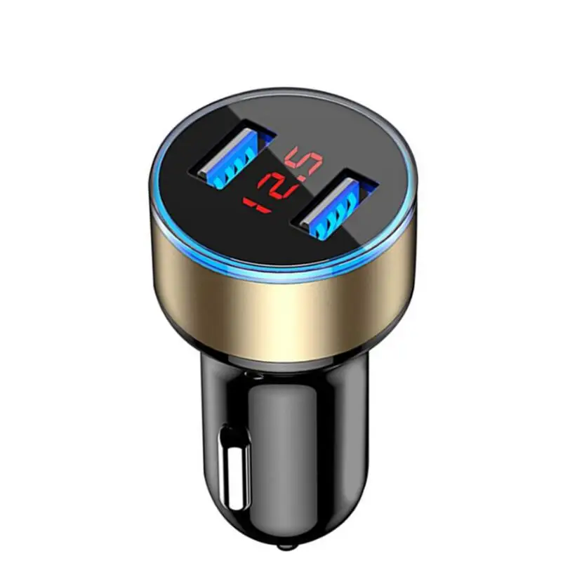 3.1A устройство для автомобиля с двумя портами USB Зарядное светодиодный Дисплей