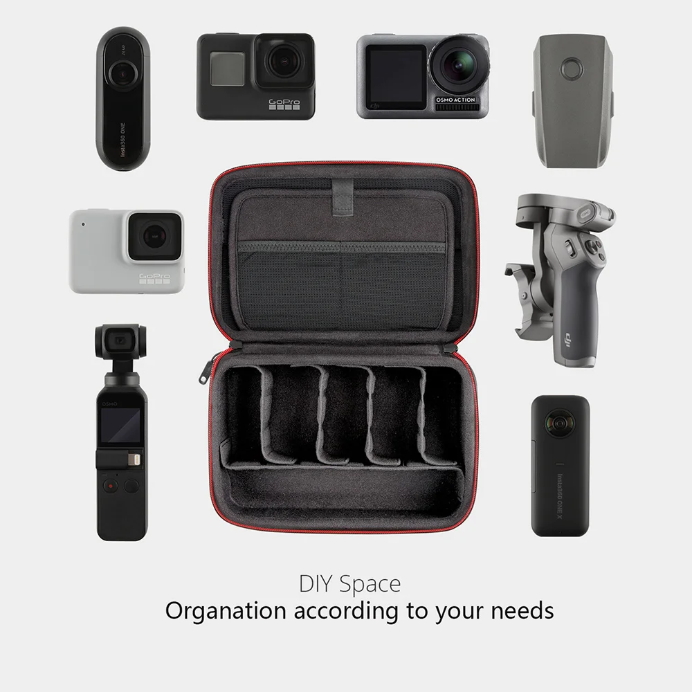 PGYTECH DJI OSMO Mobile 3 Портативная сумка для хранения мини переноски POCKET/Action/Insta 360 one X