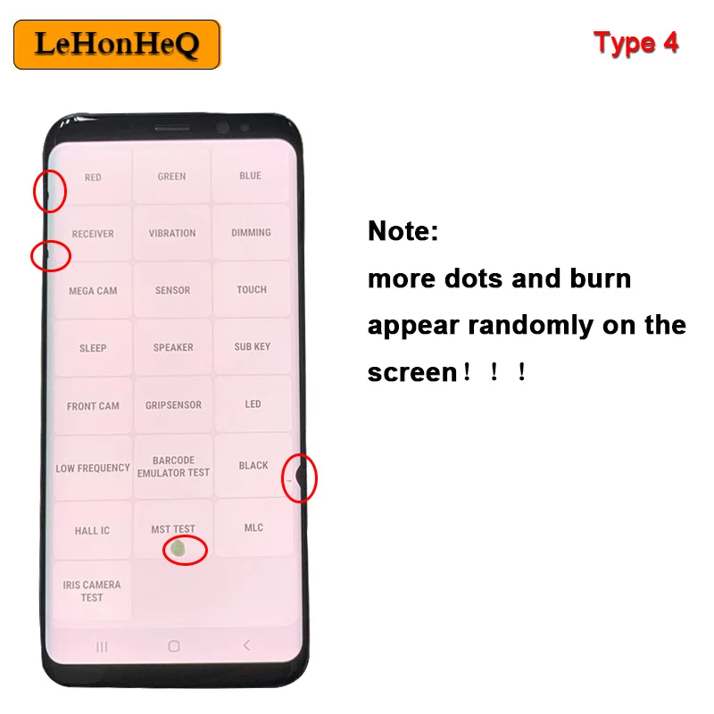 Super AMOLED LCD For Samsung Galaxy S8 LCD Display