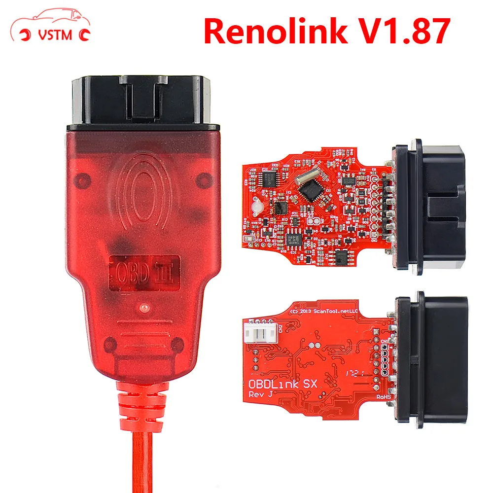 New V1.87 Renolink Obd2 Diagnostic Interface For Renault/dacia