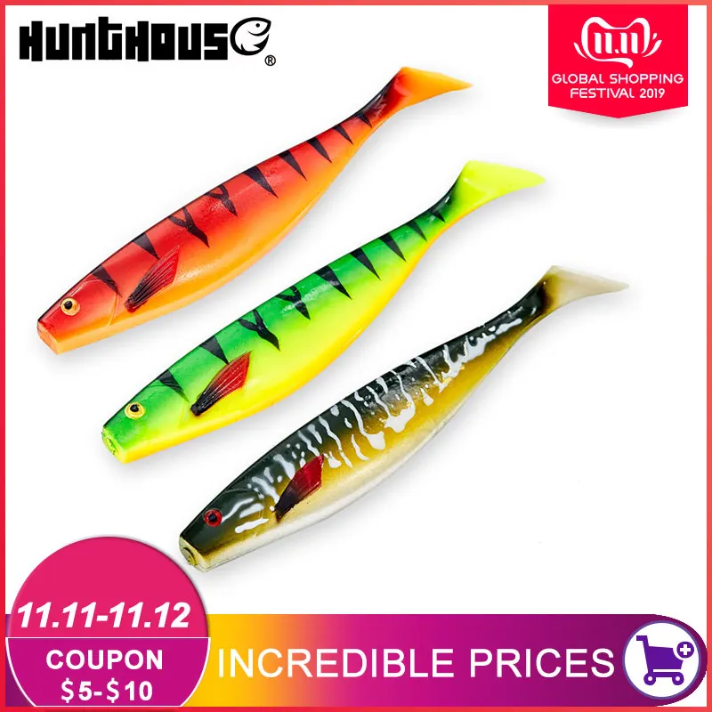Hunthouse большая рыболовная Мягкая приманка berserk shad 180 мм 42 г 3 цвета/Сумка