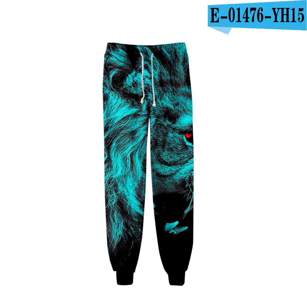 10 New King Lion Cartoon 3d Joggers Harem Pant Fashion Hip Hop Men Women Long Loose Trousers Sports 3D Fitness Pants Sweatpants 4XL - Цвет: 10