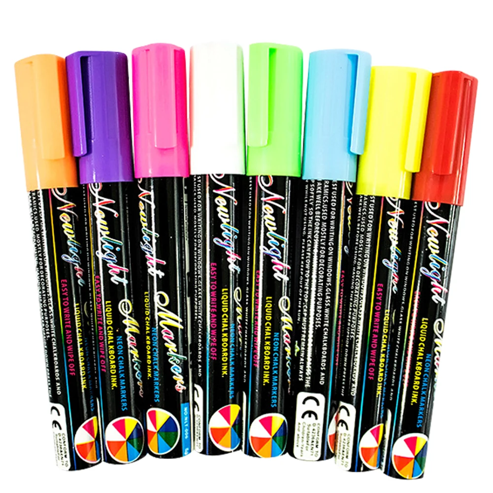 

8 Colors/box Marker Pen Set Highlighter Artist Odor-free Office School Supplies Art Painting Non Toxic Colorful Liquid Chalk