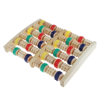 

1 Piece Durable Wooden Foot Massager Roller Relief Stress Massage Reflexology Tools Relieves Foot Pain Aches