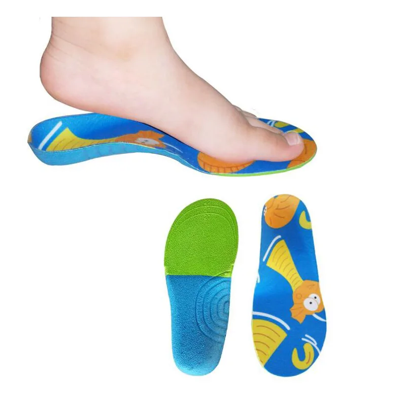 Children Insoles Kids Orthopedic Flatfoot Arch Pads Boys Girls Healthy Light Lion Animal Prints Orthotic Soles For Toddlers