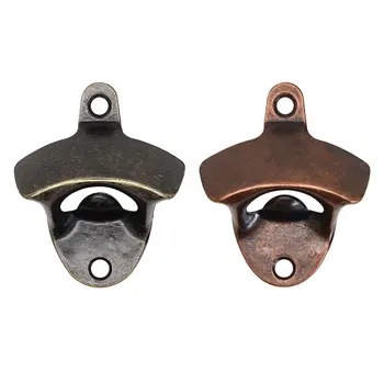 

Antique Style Bronze Rustic Iron Hanging Opener Wall Mounted Hanging Beer Bottle Vintage Opener Kitchen Bar Useful Tool Gift Hot