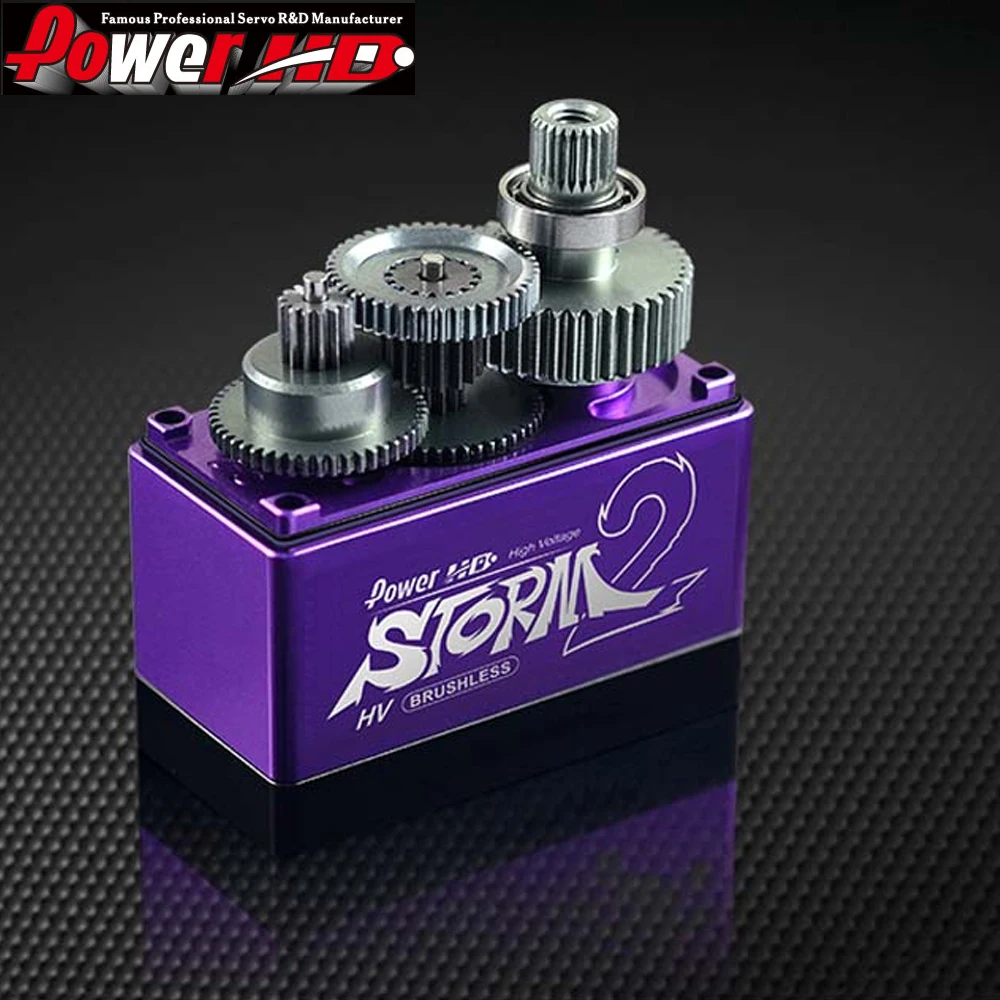 

1pcs POWER HD STORM-2 brushless 37KG large torque metal gear digital servo compatible with FUTABA & SAVOX