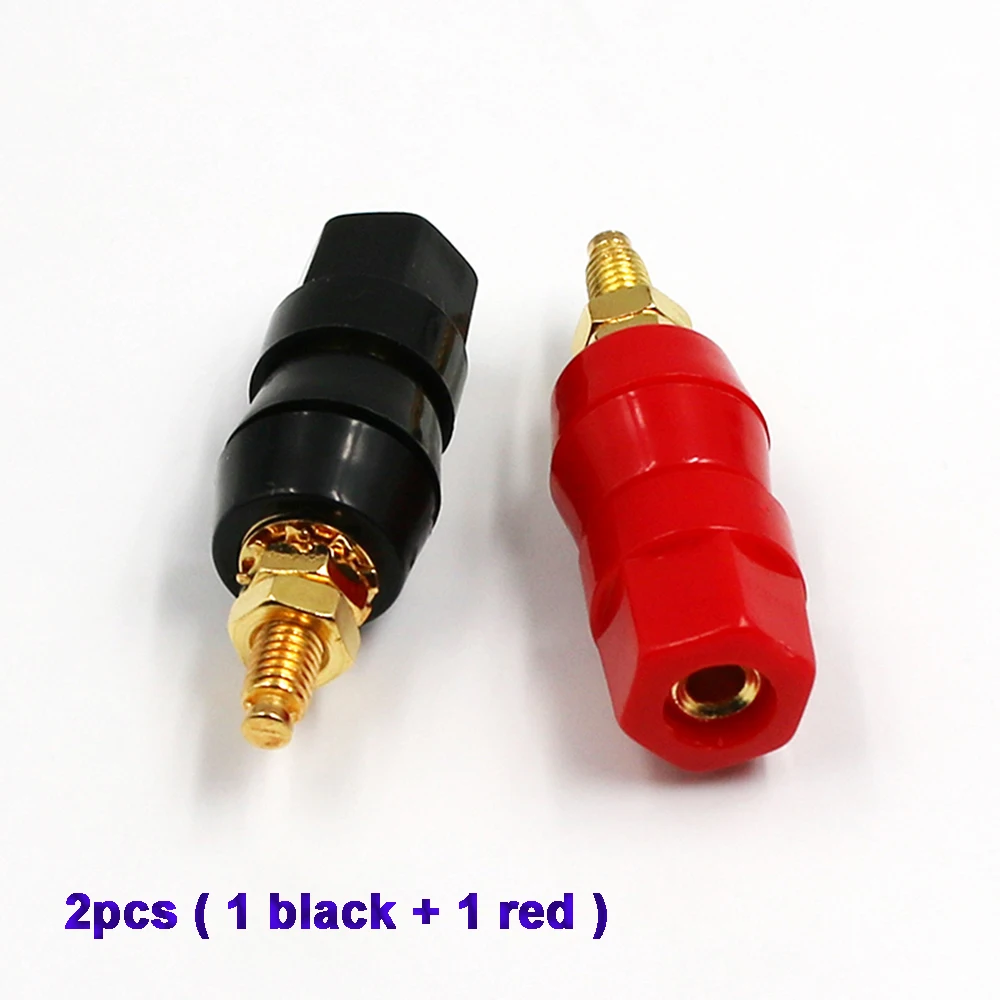 10X Red Black Binding Post for 4mm Banana Plug Power Supply Terminal EC