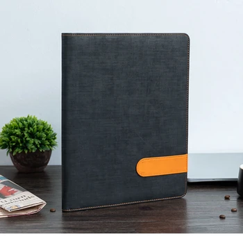 

A4 Multi-function Leather Document Organizer File Folder,Portfolio padfolio PU Leather for Documents