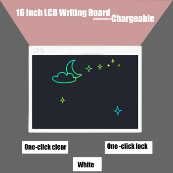

LCD Writing Tablet 16 inch Digital Drawing Electronic Handwriting Pad Message Graphics Board Chargeable
