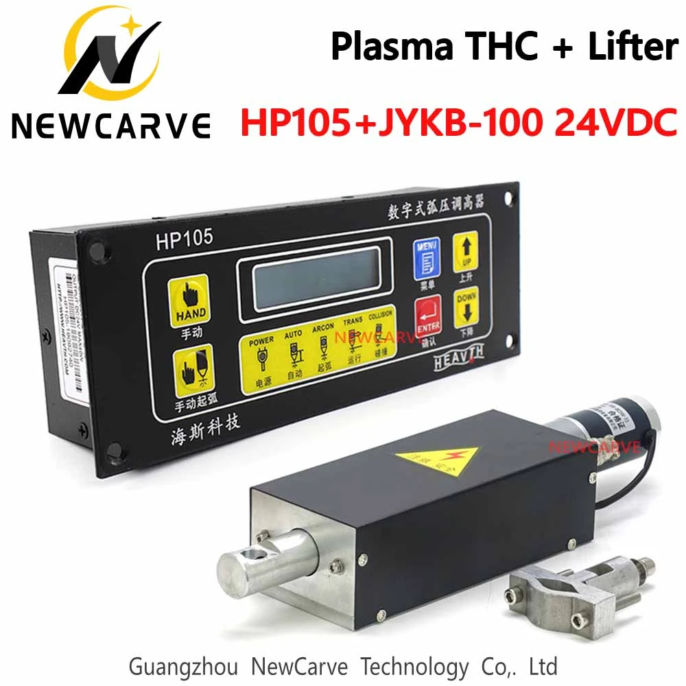 US $264.00 THClifter Kit HP105 Torch Height Controller With Digital Display JYKB100 24VDC Plasma Lifer For CNC Plasma Machine NEWCARVE