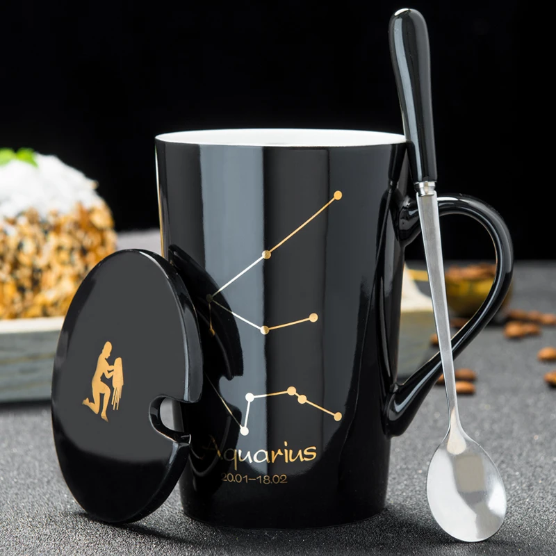 420 мл керамическая кофейная чашка созвездие стиль tazas de керамическая кружка для путешествий creativas милые чашки и кружки для кофе и кружки D017