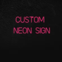 

Custom Logo Led Neon Sign Light Happy Birthday Transparent Acrylic for Wedding Party Decor Design Name Personalized Neon Sign