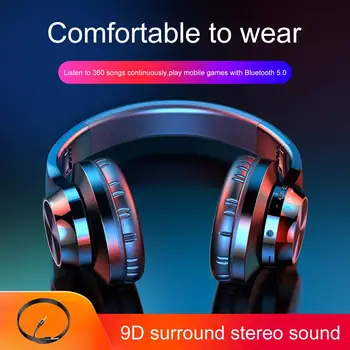 

KJOEW W820BT Bluetooth Headphones CSR technology Foldable design wireless earphone Dual batteries up to 18 hrs playback time
