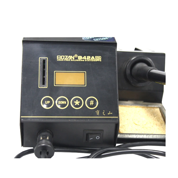 

thermostatic electric soldering set 90W thermostat welding table lead-free antistatic mobile phone welding stand BOZAN 942A 220V