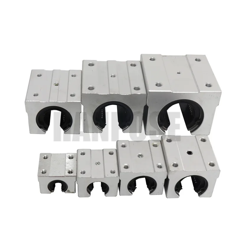 2 шт. SBR10UU SBR12UU SBR16UU SBR20UU SBR30UU Линейный шарикоподшипник блок открытого типа CNC маршрутизатор SBR линейная направляющая