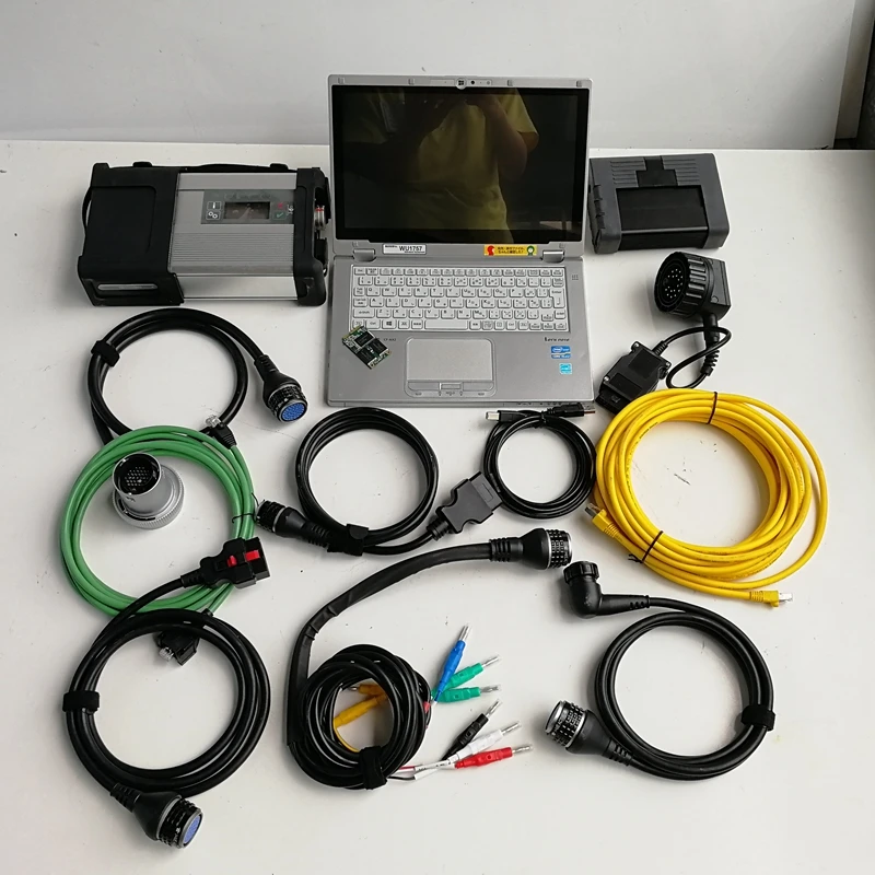 V12. программное обеспечение для BMW icom A2 и MB star C5 SD compact 5 2 в 1 ТБ Mini SSD и б/у ноутбук CF-AX2 I5 8G для автоматической диагностики