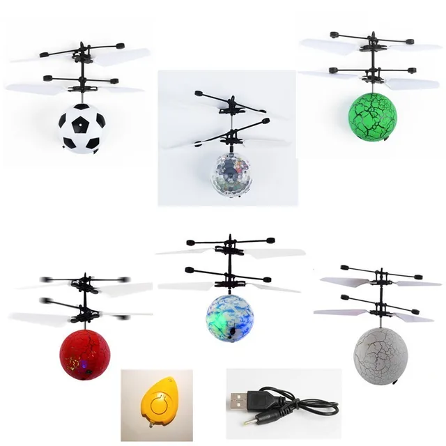 Colorful Crystal Ball Mini Drone Shinning LED RC drone Fly Ball Helicopter Light Induction dron Quadcopter Aircraft kids toys 1