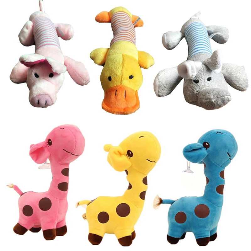 

1/2pcs Popular Animal Cartoon Plush Dog Toy Puppy Chew Toys Chew Pet Dog Dental Teeth Biting Ring Jouet chien Pet Supplies