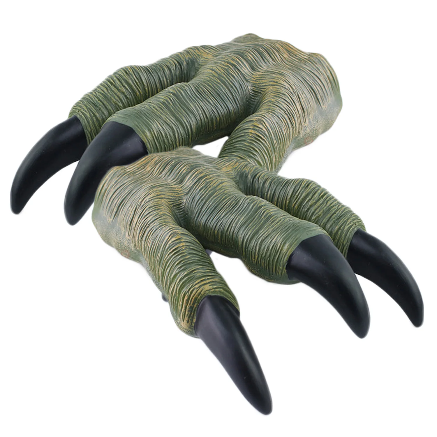 2pcs Green Besegad 1 пара яркое моделирование когти динозавра ручная кукольная игрушка для детей Детская ролевая игра сказочная сцена шоу школа - Цвет: 2pcs Green