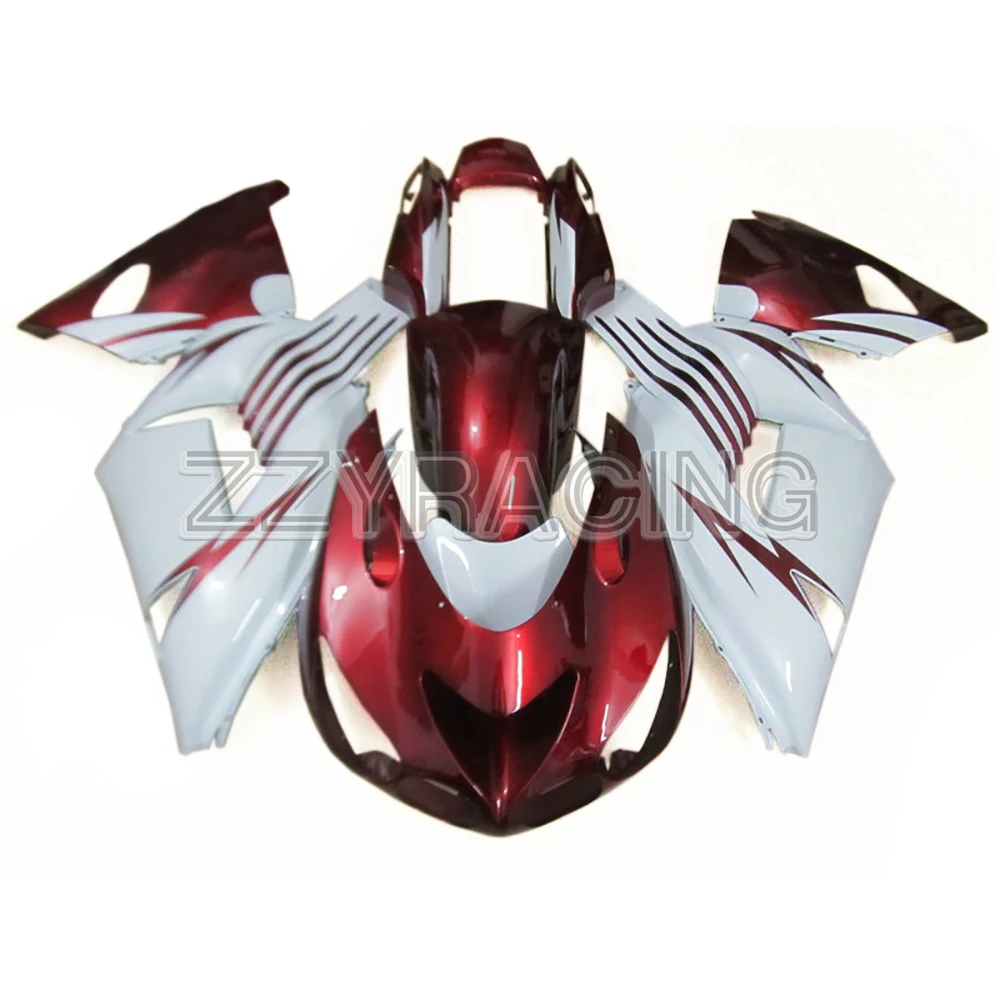 

Complete Fairings Fit for Kawasaki ZX14R 2006 2007 2008 2009 2010 2011 Year ZZ-R1400 06 - 11 ABS Plastic Bodywork Wine Red White