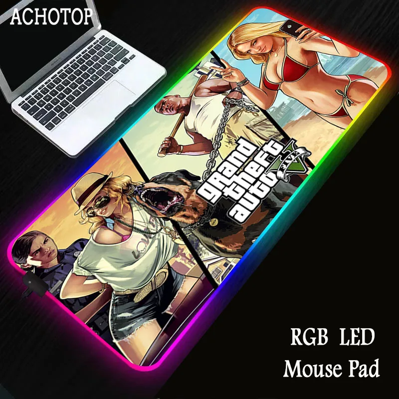 

Anime LED Illumination Mouse Pad RGB Computer Mice Mat Large pad for Desk Laptop Notebook Gaming FOR CS GO
