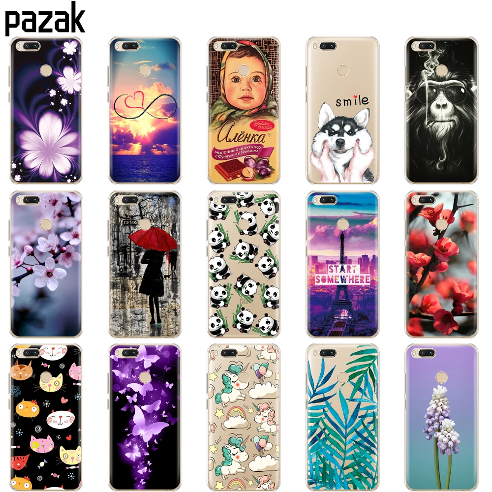 Custodia In Silicone Per Xiaomi Mi 5X Custodia Morbida In Tpu Coque Per Xiaomi Mi A1 Cover Per Xiaomi Mi A1/Per Xiaomi Mi 5X Mi5X 5.5 "Pop Shell