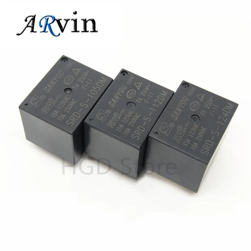 2PCS Original New SANYOU SRD-S-105DM SRD-S-112DM SRD-S-124DM 4PINS 10A 5VDC 12VDC 24VDC Power Relay | Обустройство дома