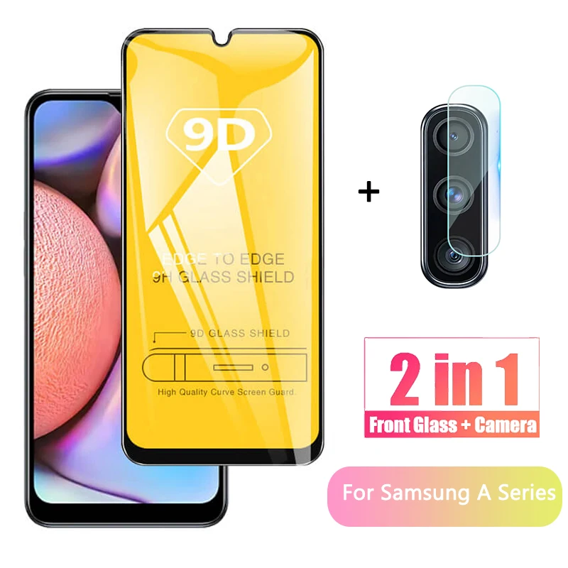 2 в 1 полная защита экрана для Samsung Galaxy A50 A70 A51 A71 защитная пленка задней крышки