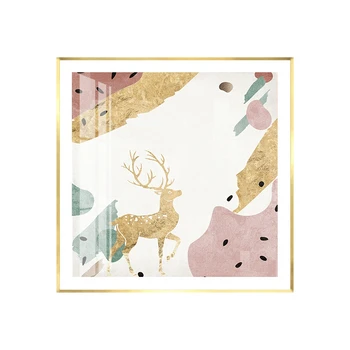 

Lucky Deer Living Room Decorative Painting Bedroom Bedside Mural Xuanguang Corridor Creative Art Hanging Picture