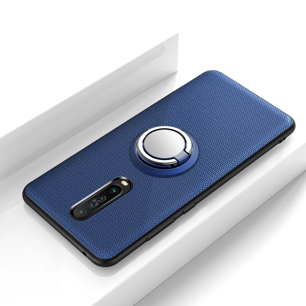 Для Red mi K30 5G чехол для автомобиля с магнитной подставкой и кольцом противоударный чехол для Xiaomi mi Note 10 9T красный mi Note 8T 8 7 Pro K20 K30 чехол - Цвет: Синий