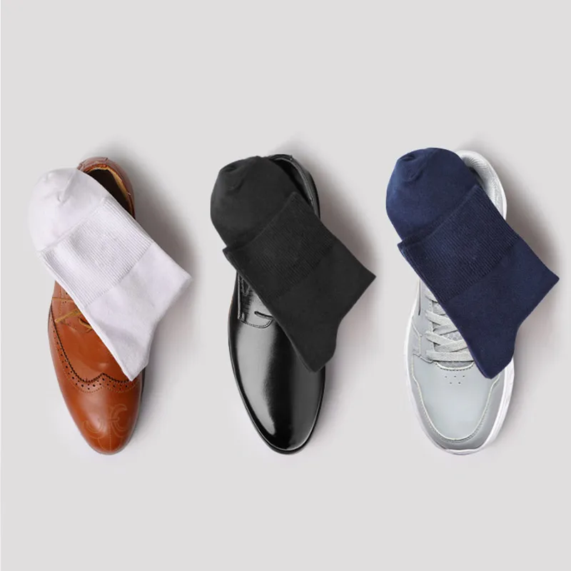 SeeBest Large Plus Size 40 To 45 46 47 48 49 50 Socks Men Fat Big Foot Crew Casual Cotton High Long Hosiery Loose US Size 9 To13