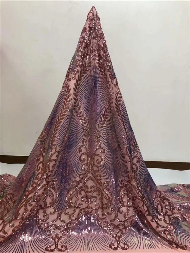 Африканская кружевная ткань красный/Золотой вышитые нигерийские кружева ткань для невесты высокое качество Французский Тюль кружевная ткань для женского платья