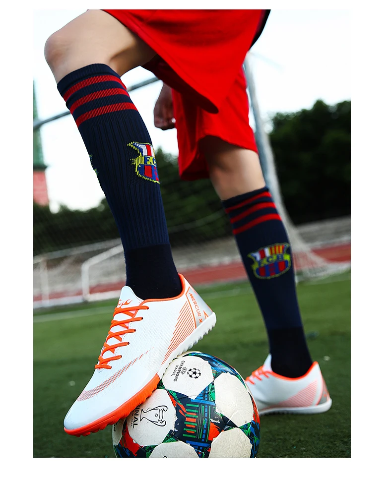 Football Shoes Men Turf Spikes Football Boy Women Outdoor Athletic Trainers Sneakers Adults Brand Professional Soccer Futbol (24)