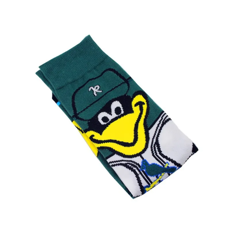 Cartoon pattern print socks cute fun men cotton lovers sock soft comfort breathable autumn winter sporting casual anime harajuku