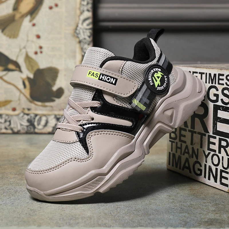 ULKNN New Style BOY'S Athletic Shoes Big Boy Junior High School Students Spring Shoes Boy Breathable Casual SNEAKERS