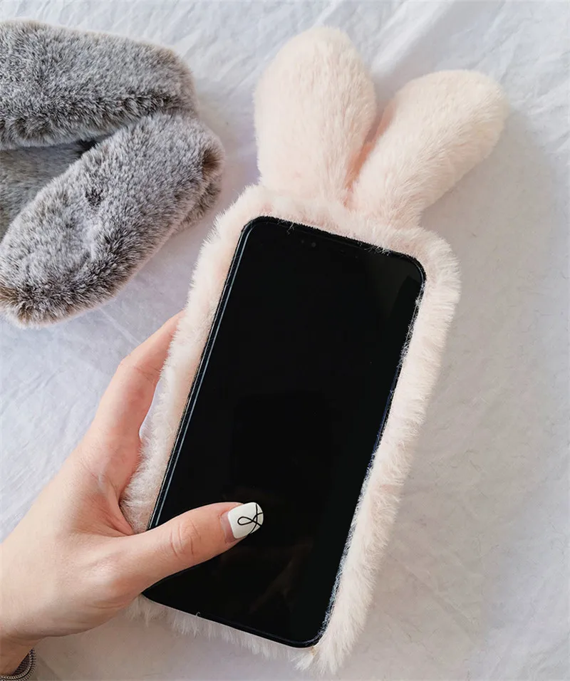 Чехол с кроликом для Huawei P40 P30 Pro P20 P10 P9 P8 Lite Plus сумка телефона Honor 10 P Smart Z 2019