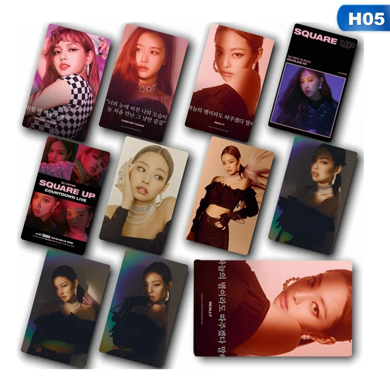 10 шт./компл. KPOP BLACKPINK альбом самодельная бумага Lomo карта фото карта стикер с изображением HD фотостудии вентиляторы