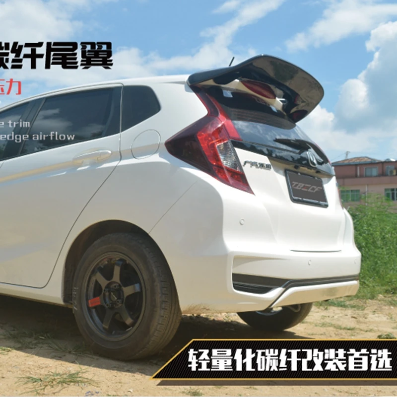 Автомобильные аксессуары для Honda Jazz Fit GK5 14-17 карбоновое волокно JDM-Style задний