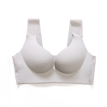 

Sportswear Breathable Soft Nylon Seamless Women Bra No Buckle Solid Wireless Push Up Sleep Daily Sexy Comfortable
