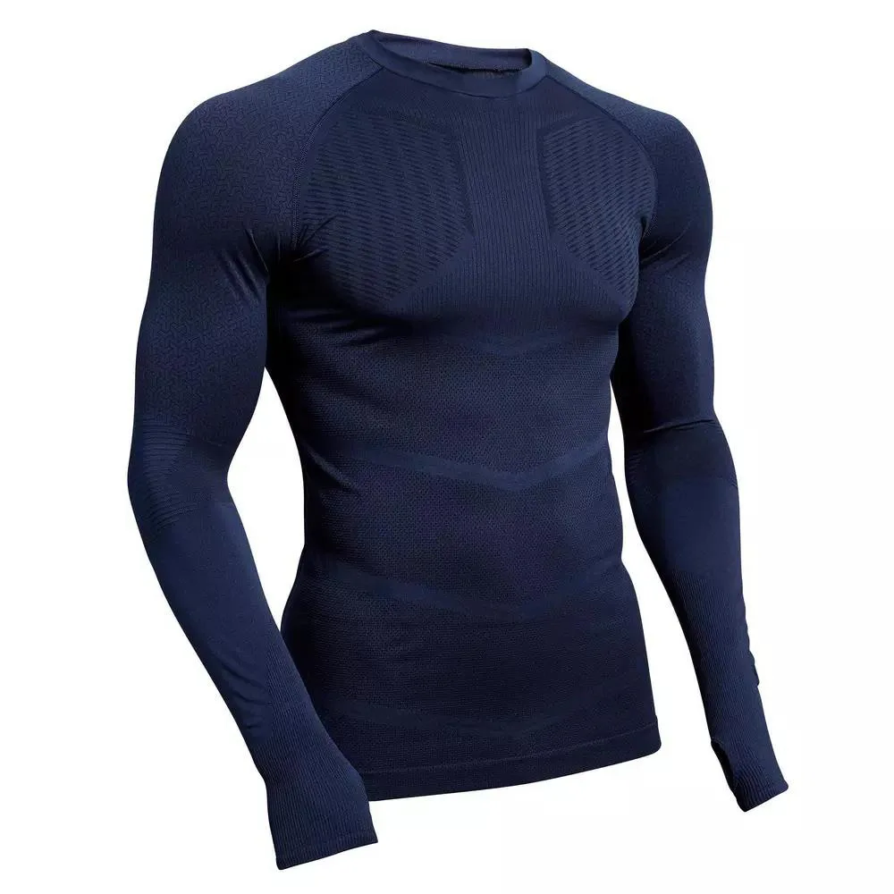 

European and American Men Sportswear Fitness Muscles Lightweight Quick-drying Long-sleeved Shirts Tight Running Training Top