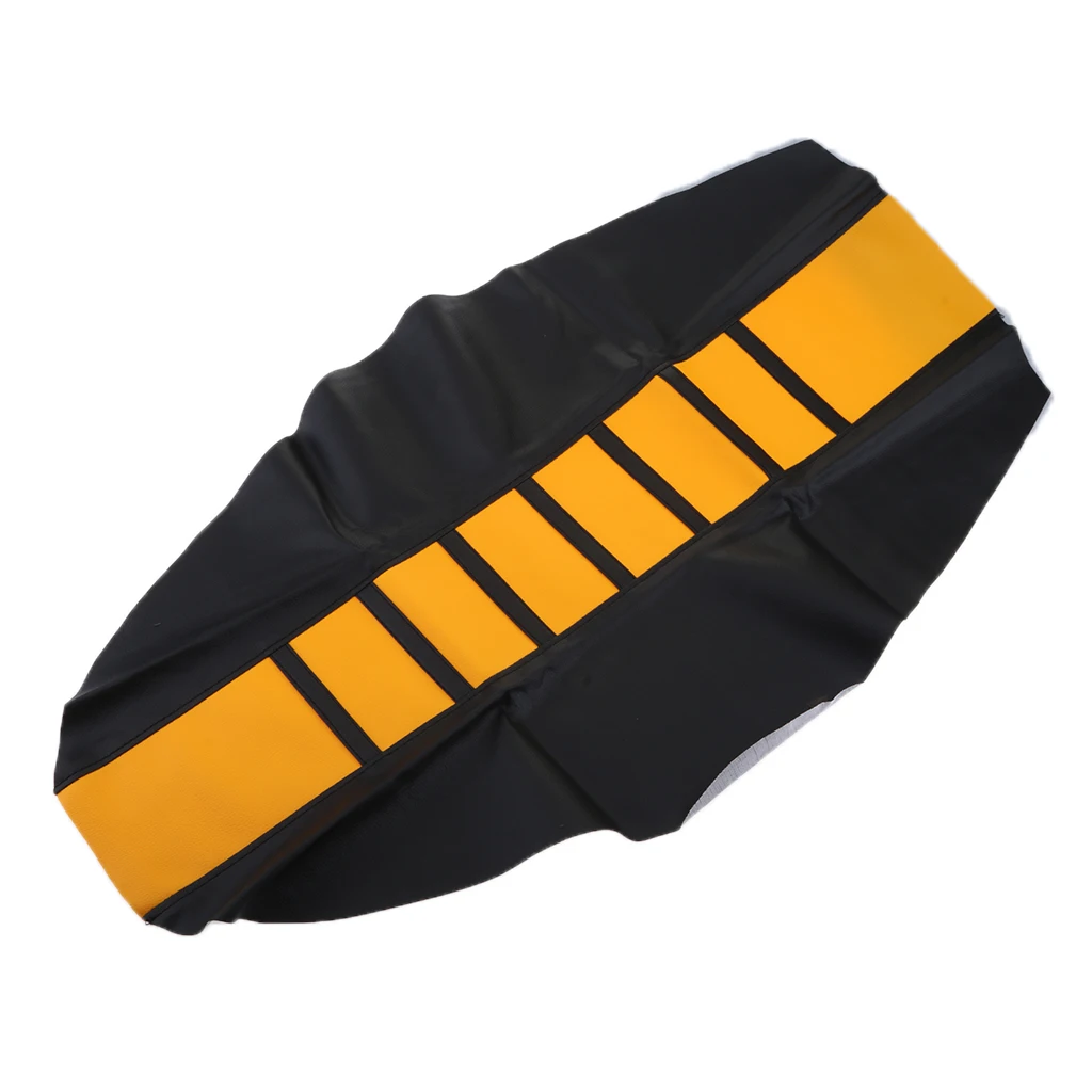 Universal Gripper Soft Motorcycle Anti-Slip Seat Cover for Dirt Bike Yellow