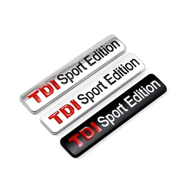 

Metal Red TDI Sport Edition Logo Turbo Car Letter Sticker Emblem Chrome Badge Decals for VW POLO GOLF CC TT JETTA GTI TOUAREG