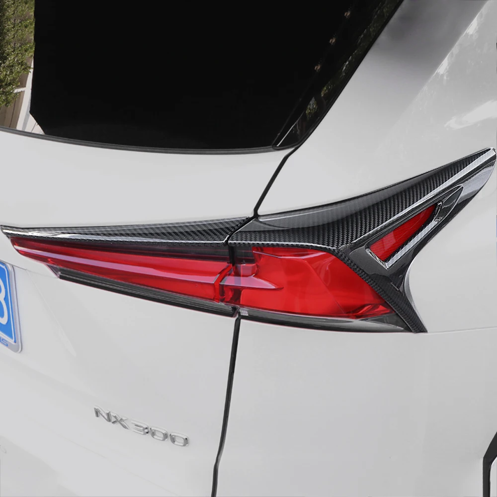 Для LEXUS NX200 NX300 NX300h, автомобильный Стайлинг, задний светильник, накладка из настоящего углеродного волокна, рамка, наклейка, аксессуары