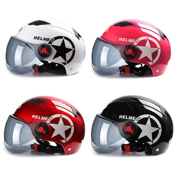

Motorcycle Helmet Scooter Bike Open Face Half Baseball Cap Anti-UV Safety Hard Hat Motocross Helmet Multiple Color Protect